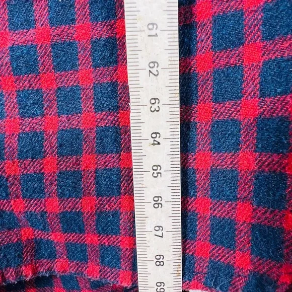 Casual Red and Blue Checkered Men's Shirt - Picture 7 of 10